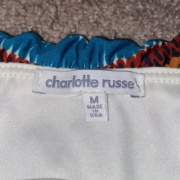 Charlotte Russe Women’s Strapless Boho Print Paisley Dance Dress Size Medium - Picture 5 of 11